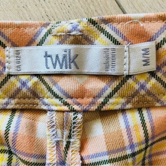 NWOT Twik Plaid High Waist Shorts - Picture 5 of 11